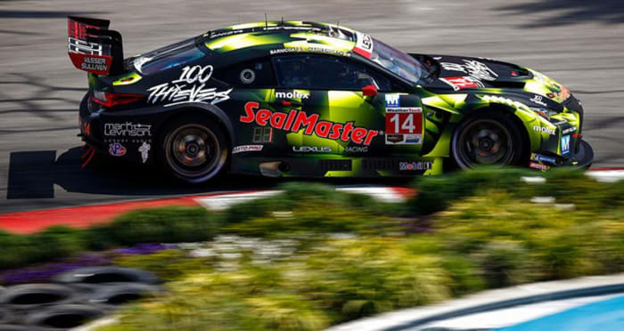 The last time Jack Hawksworth won a pole, he went on to win the race. He's on the pole for IMSA's GTD-PRO class race on Saturday. Photo courtesy IMSA.